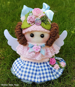 sock doll, sock angel, skarpetowa lalka, lalka ze skarpetki, anioł, aniołek, angel, lalka ręcznie szyta