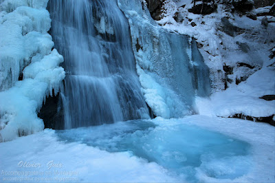 Cascade glacée au Pont d'Espagne (Cauterets)