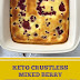 Keto Crustless Mixed Berry Cheesecake Squares