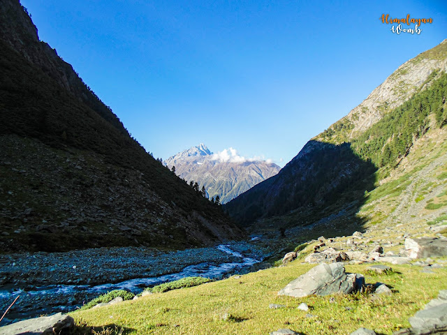 view of Manimahesh kailash from Duggi goth