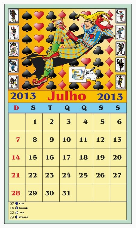 ARTEROCHA: CALENDÁRIO JULHO/2013