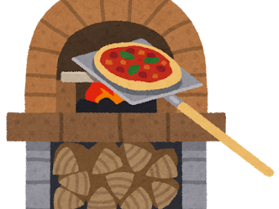 [最も共有された！ √] かわいい ピザ 窯 イラスト 229428