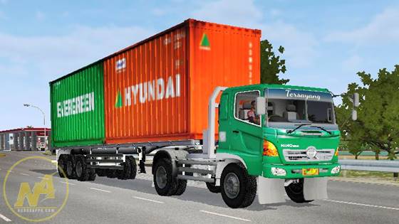 Mod Truck Hino Lohan Trailer Kontainer