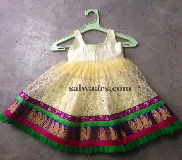 2 in 1 Frock cum Lehenga