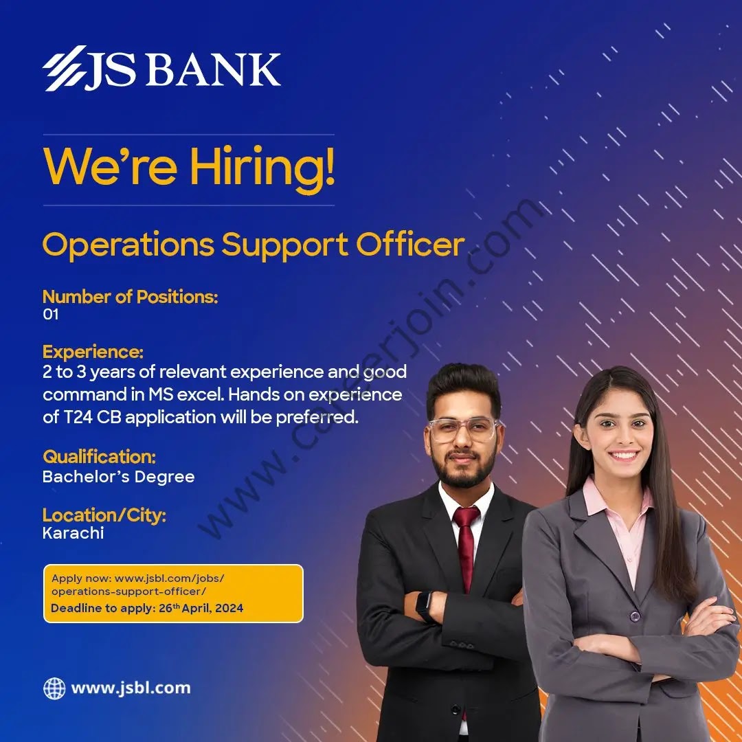 Jobs in  JS Bank Ltd