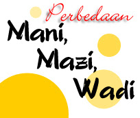 perbedaan mani,mazi dan wadi