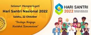 banner hari santri nasinal 2022 psd cdr