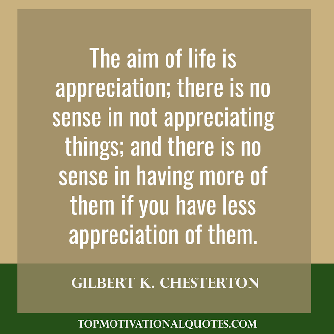  The Aim Of Life  By Gilbert K. Chesterton ( Motivational )