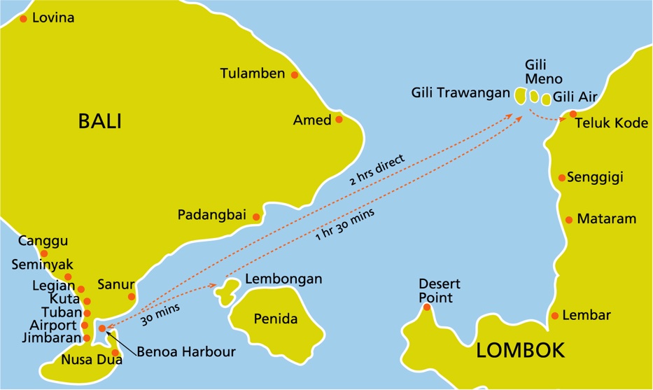 Lombok Map. The island of Lombok is located southeast of Bali and is an up