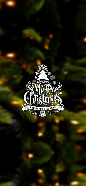 Merry Christmas, Wish, Message, Tree, iPhone, Wallpaper