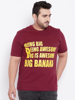 plus size round neck T-Shirts in India