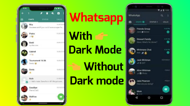 Whatsapp dark mode enable कैसे करें । whatsapp dark mode के फ़ायदे - whatsapp dark mode kya he