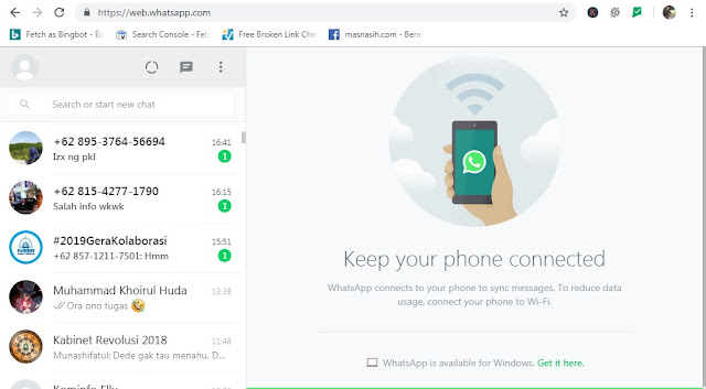 Gambar Tampilan Wa Web
