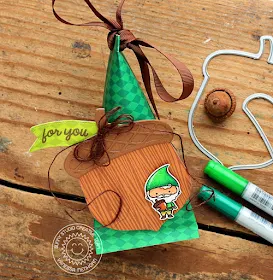 Sunny Studio Stamps: Nutty For You Home Sweet Gnome Treat Container by Vanessa Menhorn
