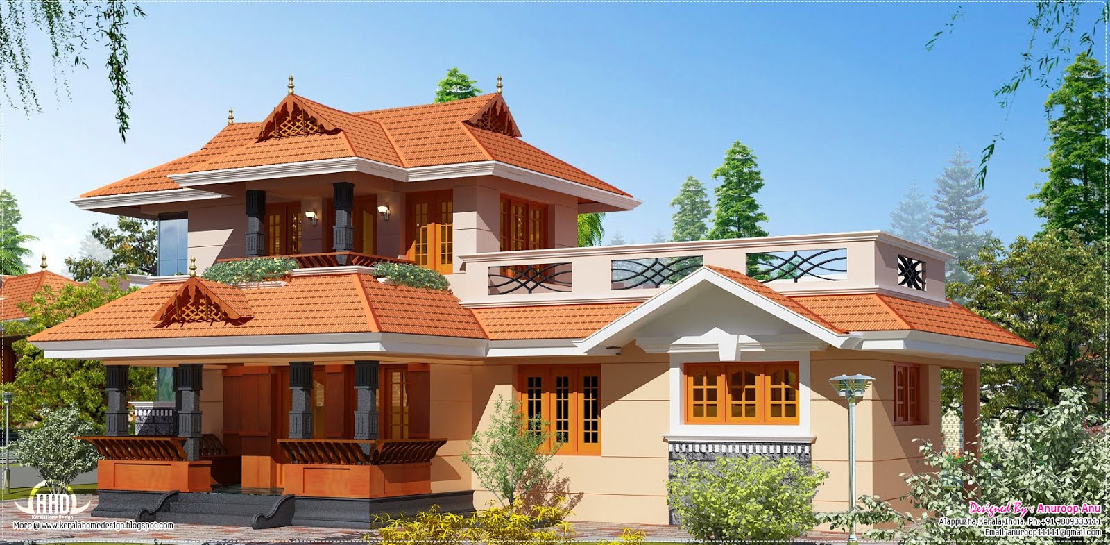 1950 square feet Kerala  model  home  House  Design  Plans 