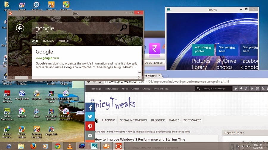 Run Windows 8 Metro Apps on Desktop ModeLike Other Windows Softwares