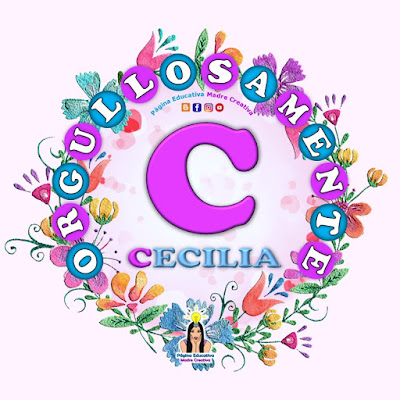 Nombre Cecilia - Carteles para mujeres - Día de la mujer