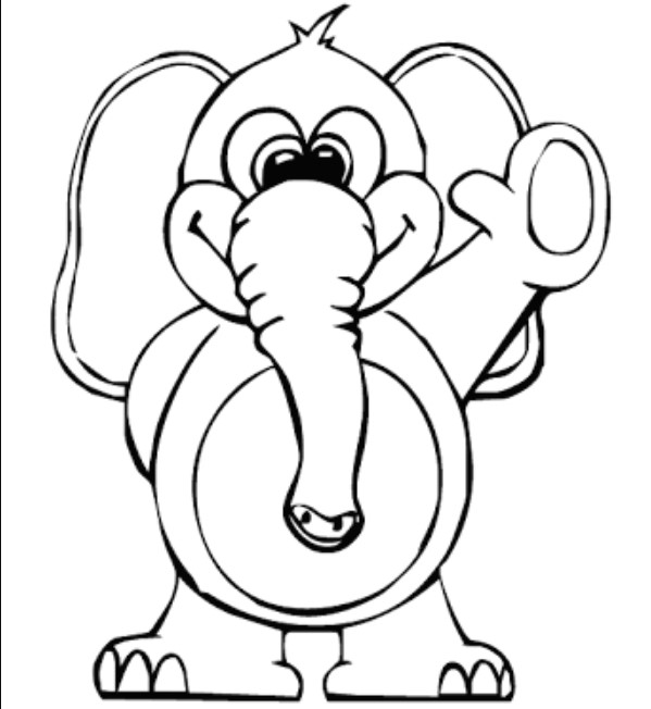 20 Sketsa Gambar Hewan Gajah Yang Mudah  Di Warnai Untuk 