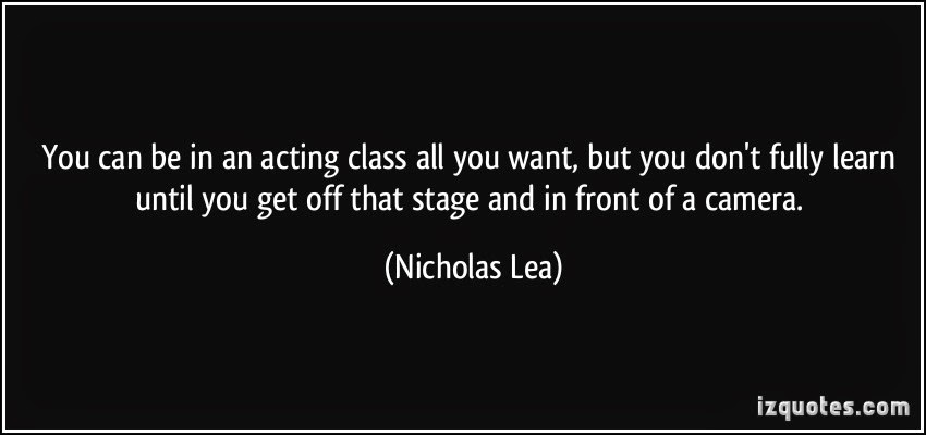 Nicholas Lea on camera acting