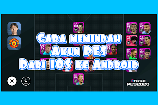 Gambar akun PES IOS ke Android