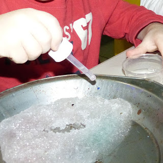 Painting on Ice, from Paula's Preschool and Kindergarten