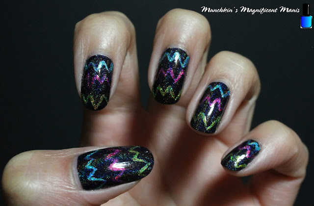 Electric- Holo Taco Nail Design