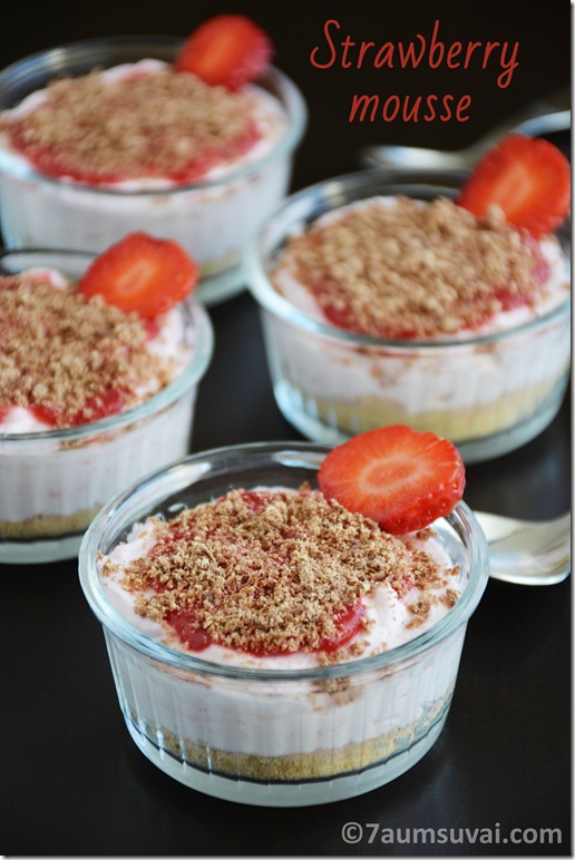 Strawberry mousse 