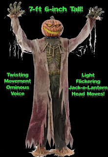 Spooky TALKING GIANT CORN STALKER Animated Halloween Haunt Prop