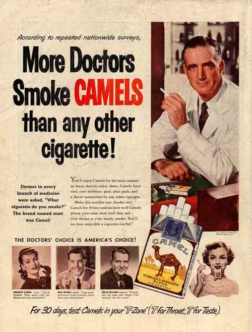 smoking ads 1950s. Smoking