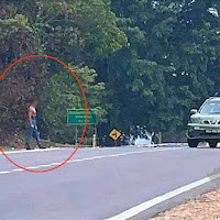 Lelaki Tidak Berbaju Bersenjata Parang Mengamuk Tengah Jalan Sebabkan Kesesakan Lalu Lintas