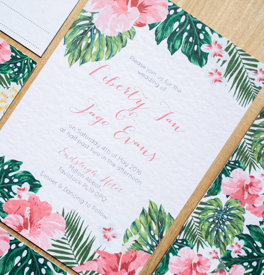 Hawaiian Wedding Invitations 4