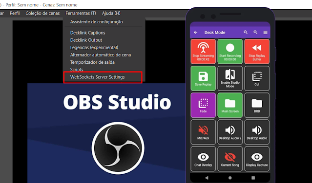 Controle o OBS Studio pelo Smartphone
