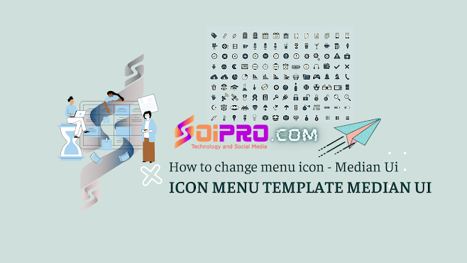SVG - các biểu tượng icon menu Template Median UI