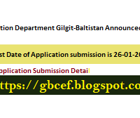  Information Department Government of Gilgit-Baltistan Positions 