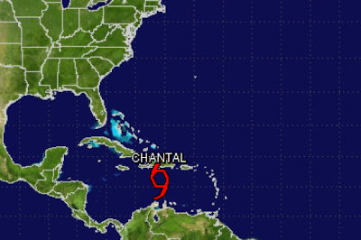 TORMENTA TROPICAL CHANTAL SE DEBILITA CERCA DE REPUBLICA DOMINICANA Y HAITI, 10 DE JULIO 2013