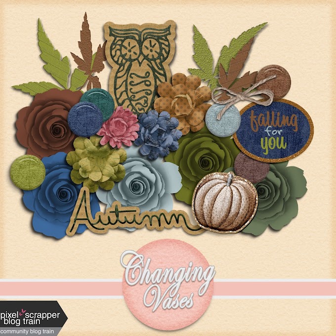 Falling for You November Blog Train Free Scrap Kit