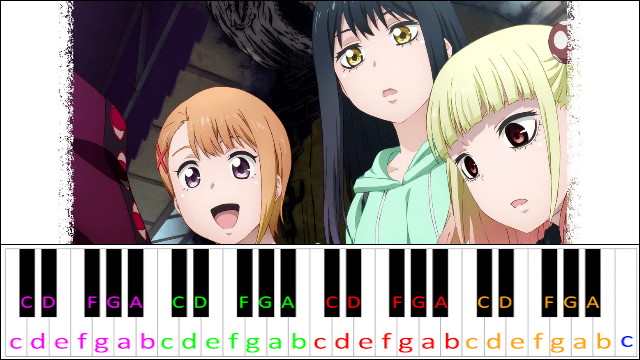 Mienaikara ne!? by Sora Amamiya (Mieruko-chan OP) Piano / Keyboard Easy Letter Notes for Beginners