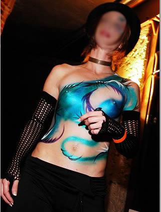 2011 Trend Airbrush Body Painting 2 Trend Party Airbrush Body Painting