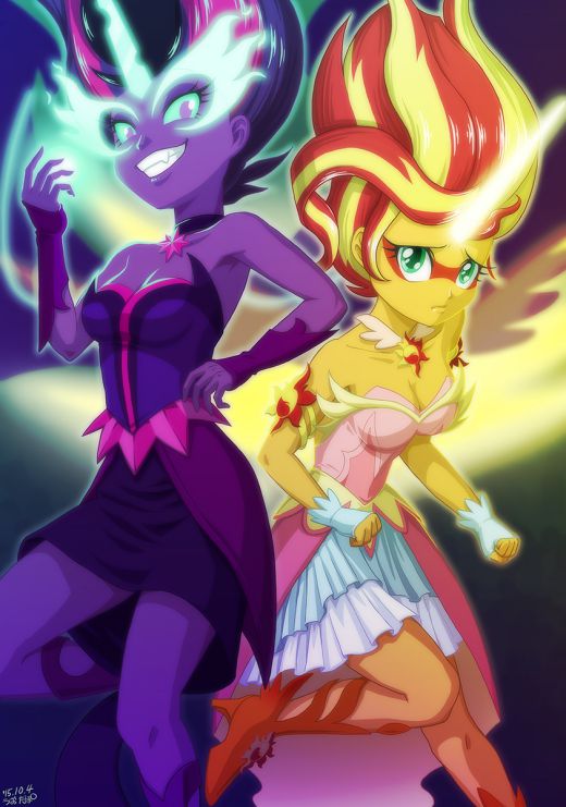 A demon; human Twilight Sparkle​ turned into a raging she-demon