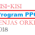 Kisi-kisi Soal Ujian Program PPG Penjas Orkes Tahun 2018