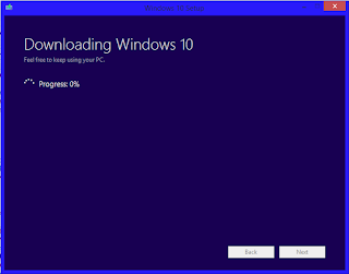 Downloading Windows 10