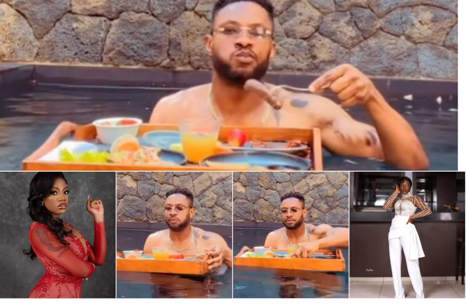 “Everyone will be alright at last” BBNaija’s Cross taunts Angel Smith and Saskay as he addresses their fued (Video)