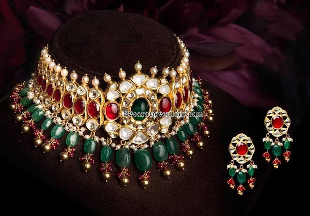 Kundan Polki Chokers Make To order in Silver