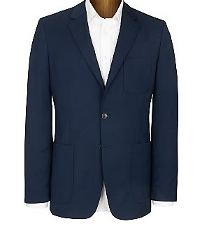 Single breasted blue blazer 