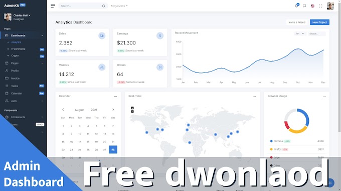 Dashboard admin v19 Bootstrap 5 | Free download