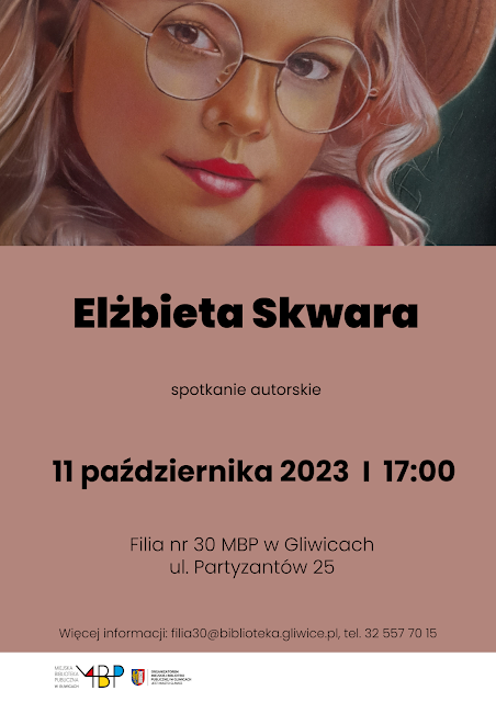 Plakat promujący zajęcia. U góry dziewczynka z jabłkiem, na dole szczegółowe informacje na temat wydarzenia.