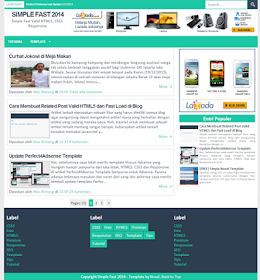 Template Blogger Seo Simple Fast 2014