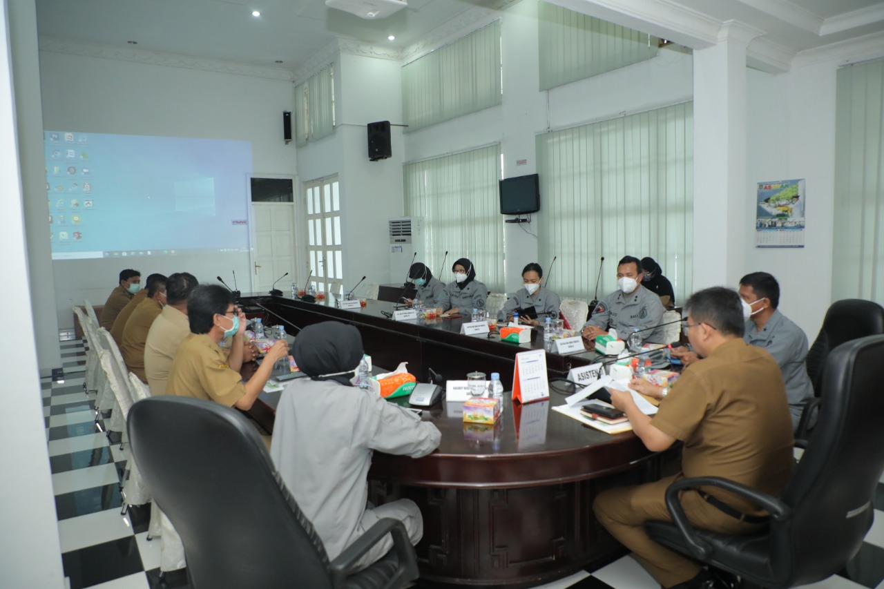 Plh Bupati Asahan Menyambut Bakamla RI Yang Melakukan Kunjungan Kerja ke Kabupaten Asahan.