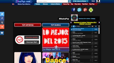 Web de México con Miles de músicos artistas y canciones Pop. VivePop Web de Música