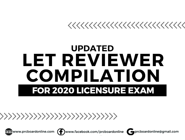 Updated LET Reviewer with Answer Key Compilation 2020